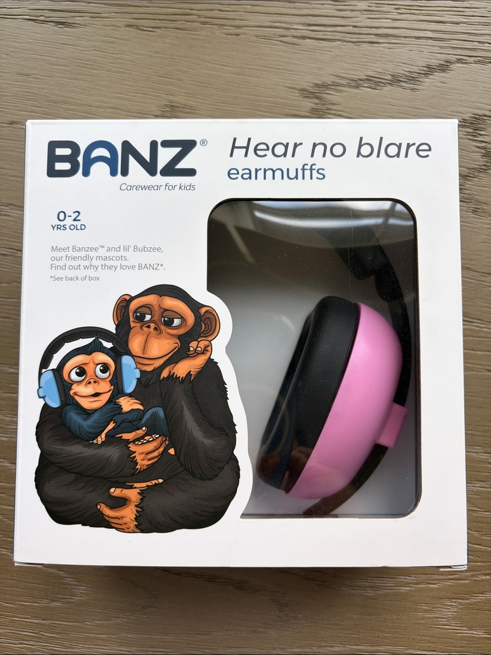 Hear No Blare Earmuffs — Pink Over-Ear Kids Headphones